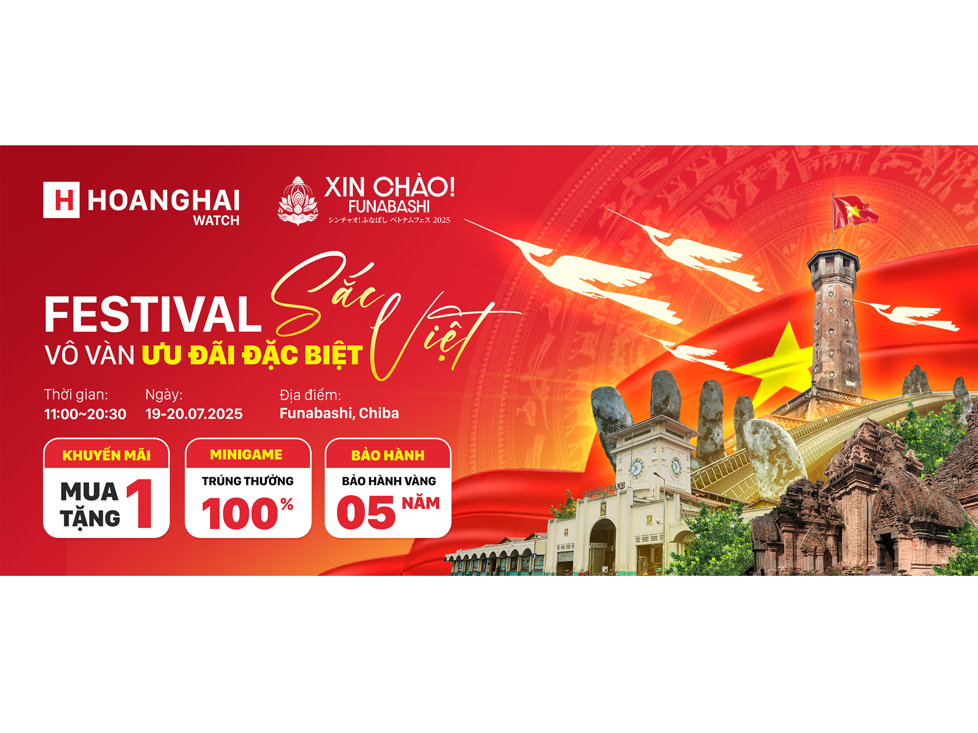 XIN CHÀO FUNABASHI 2025: FESTIVAL SẮC VIỆT - VÔ VÀN ƯU ĐÃI ĐẶC BIỆT