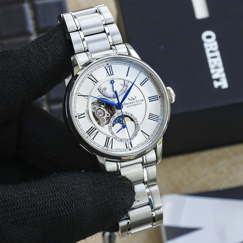 Đồng hồ cơ Orient Star Mechanical Moon Phase RK-AY0102S (Bản nội địa)