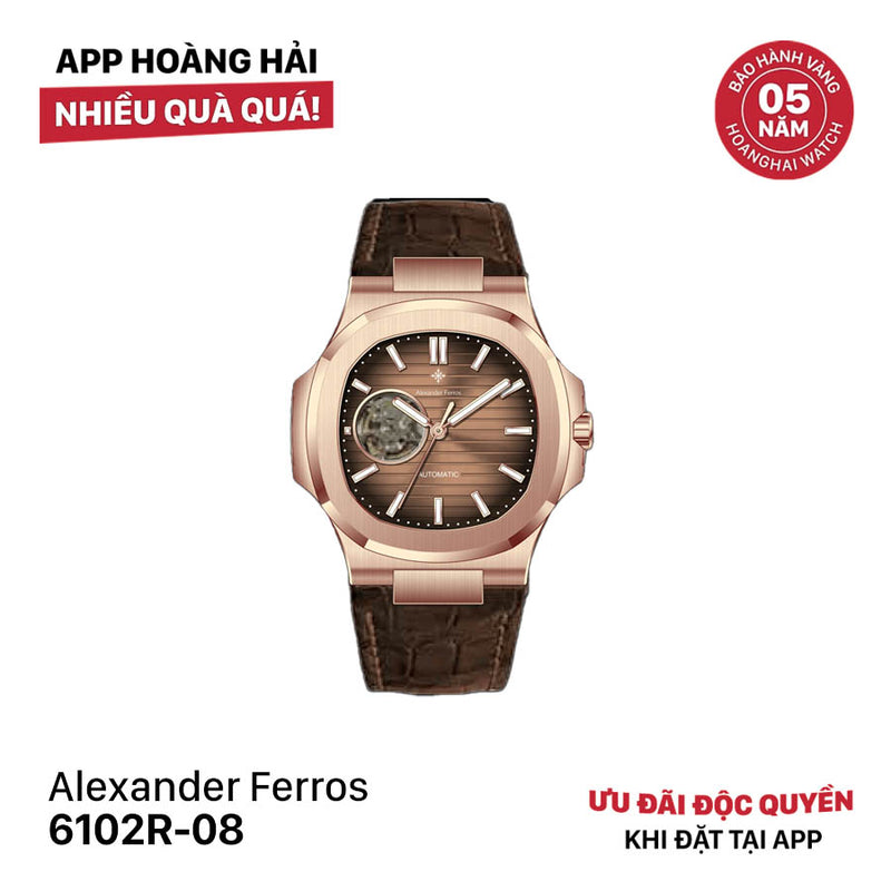 Đồng hồ cơ nam Alexander Ferros 6102R - Nhận đặt trước (20/10)