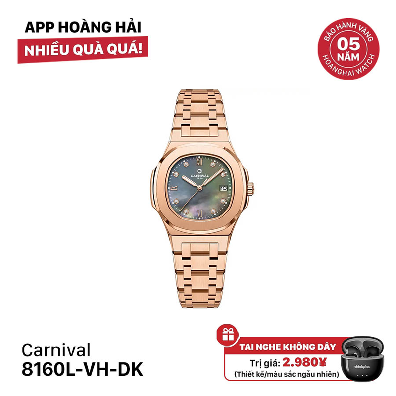 Đồng hồ pin nữ Carnival 8160L