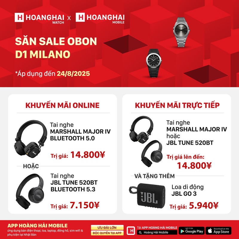 Đồng hồ pin D1 MILANO Ultra Thin UTBJ23