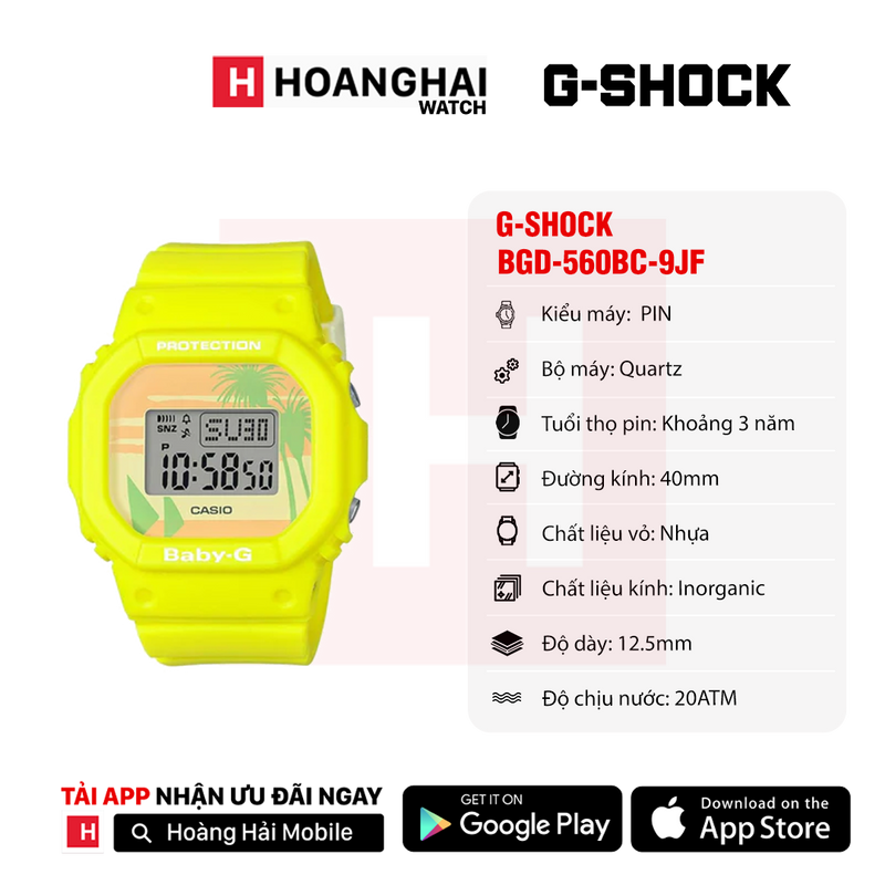 Đồng hồ pin G-Shock 80's Beach Colors BGD-560BC-9JF