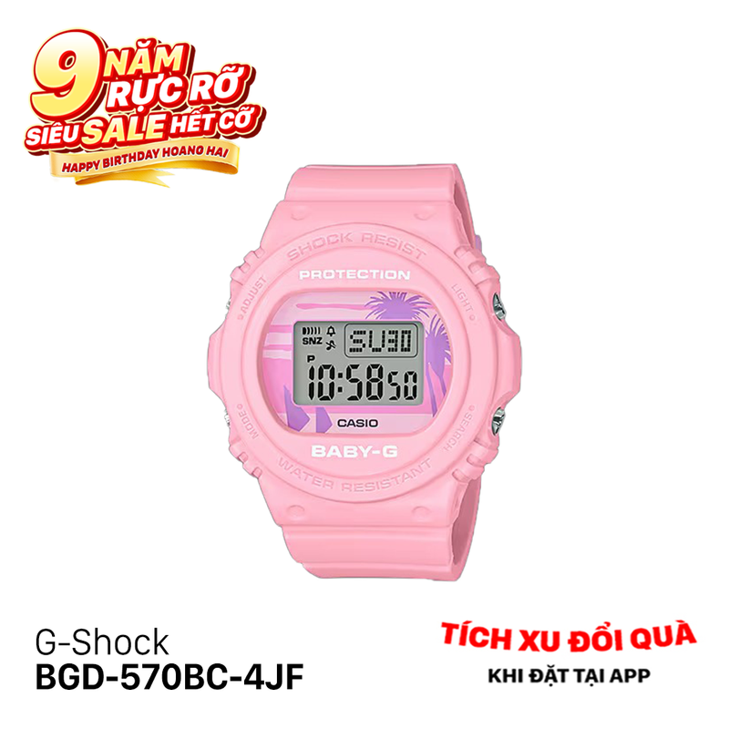 Đồng hồ pin G-Shock 80's Beach Colors BGD-570BC-4JF