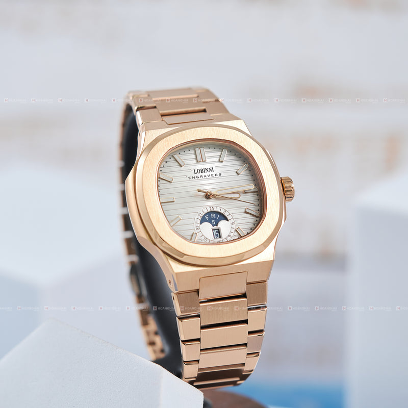 Đồng hồ cơ Lobinni LB19069AGT-DT-5