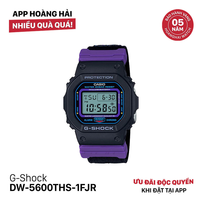 Đồng hồ pin G-Shock 5600 Series DW-5600THS-1FJR