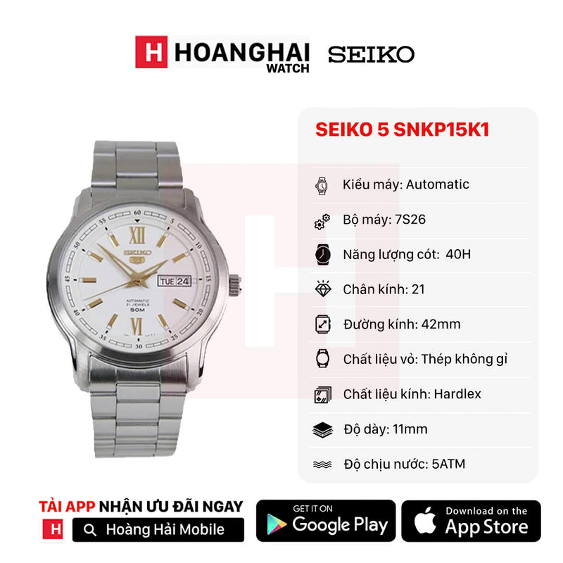 Đồng hồ cơ Seiko 5 SNKP15K1