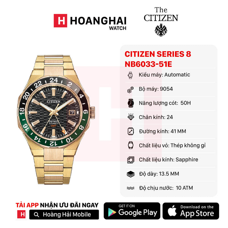 Đồng hồ cơ Citizen Series 8 NB6033-51E (Nhận order)