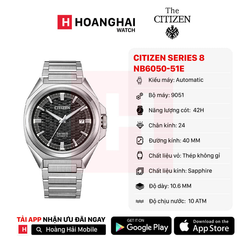 Đồng hồ cơ Citizen Series 8 NB6050-51E (Nhận order)