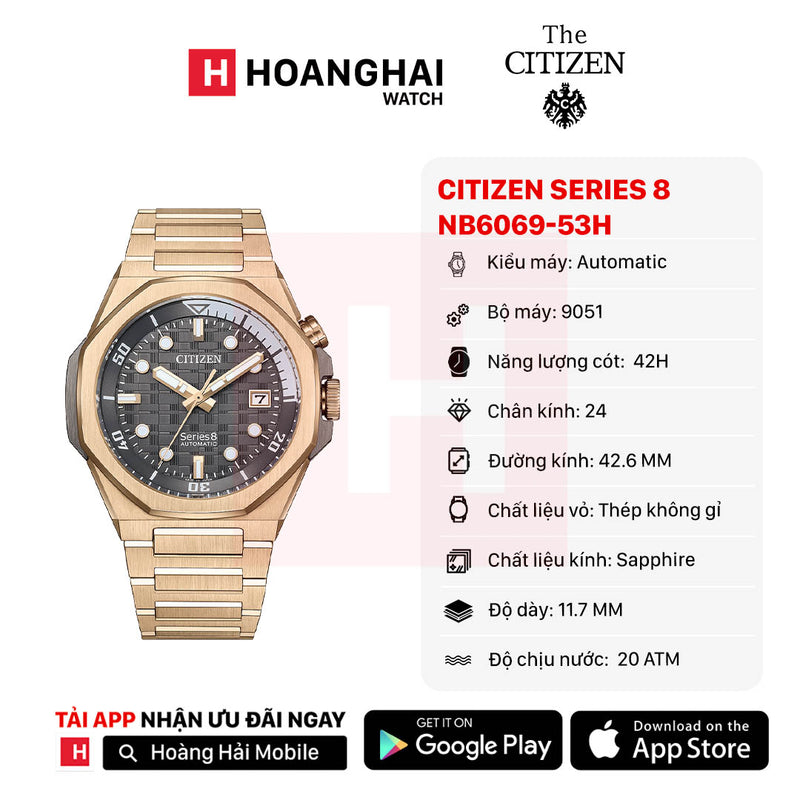 Đồng hồ cơ Citizen Series 8 NB6069-53H (Nhận order)