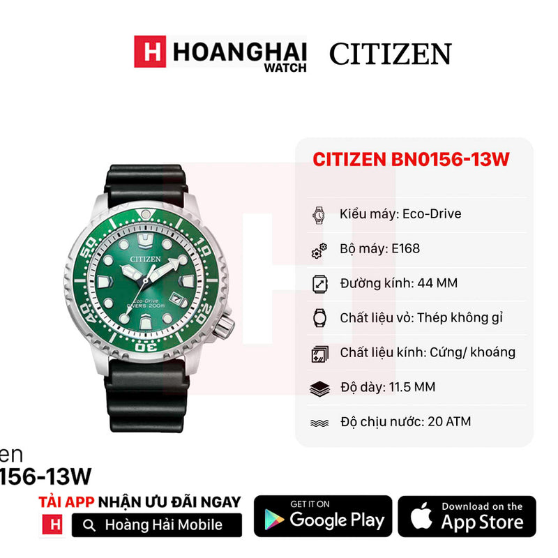 Đồng hồ năng lượng mặt trời Citizen Eco-Drive BN0156-13W (Hàng trưng bày)