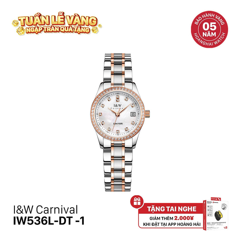 Đồng hồ pin nữ I&W Carnival IW536L-DT-1