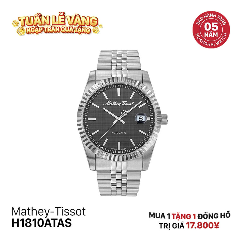 Đồng hồ cơ Mathey-Tissot H1810ATAS - Hàng trưng bày