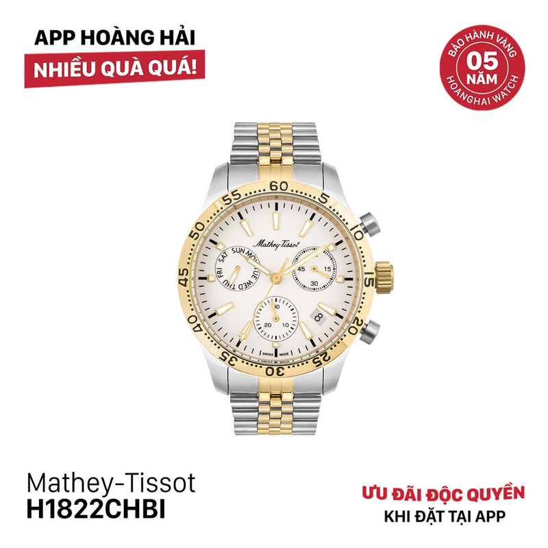 Đồng hồ pin Mathey-Tissot H1822CHBI - Hàng trưng bày