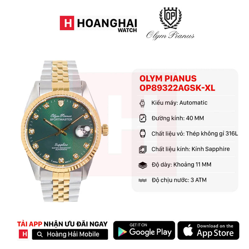 Đồng hồ cơ Olym Pianus OP89322AGSK-XL (Sắp về hàng - 1/3)