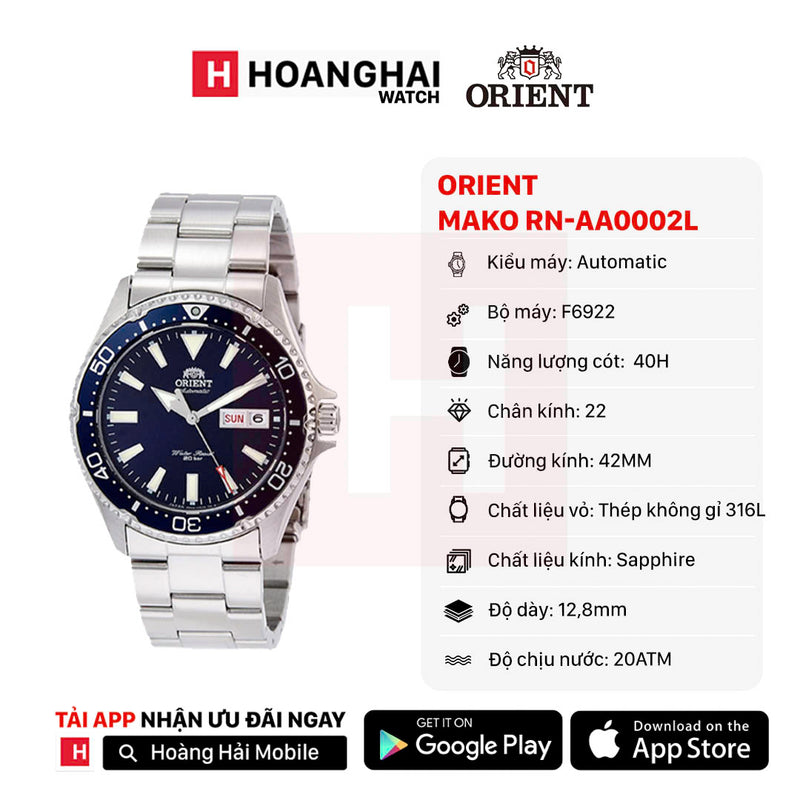 Đồng hồ cơ Orient Mako RN-AA0002L