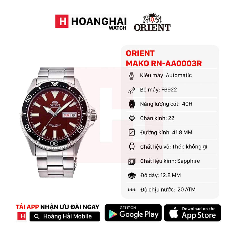 Đồng hồ cơ Orient Mako RN-AA0003R