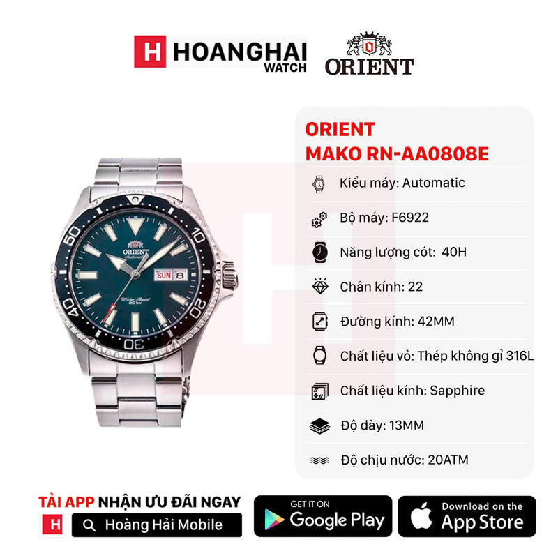 Đồng hồ cơ Orient Mako RN-AA0808E