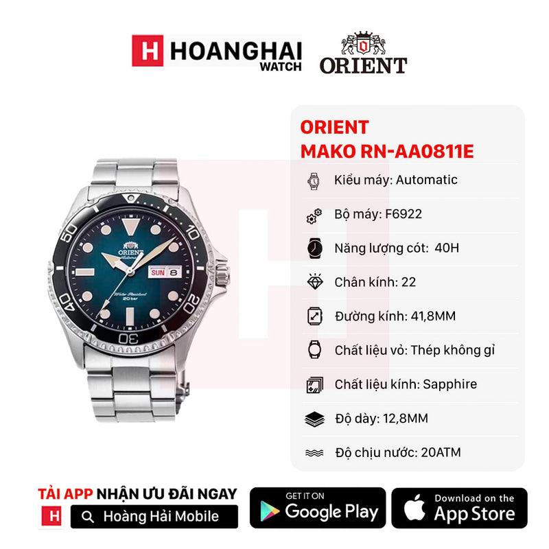 Đồng hồ cơ Orient Mako RN-AA0811E