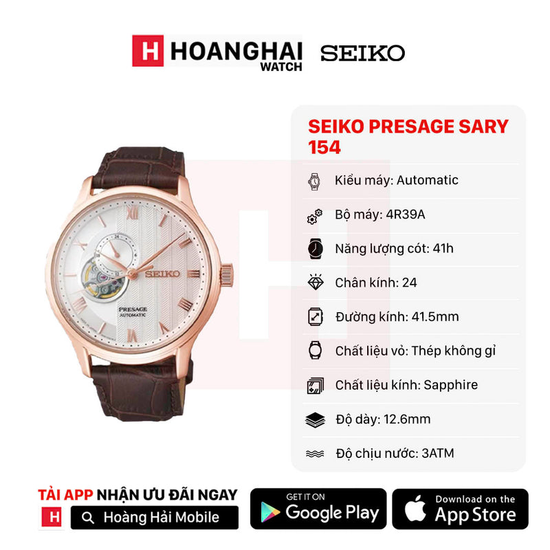 Đồng hồ cơ Seiko Presage SARY154