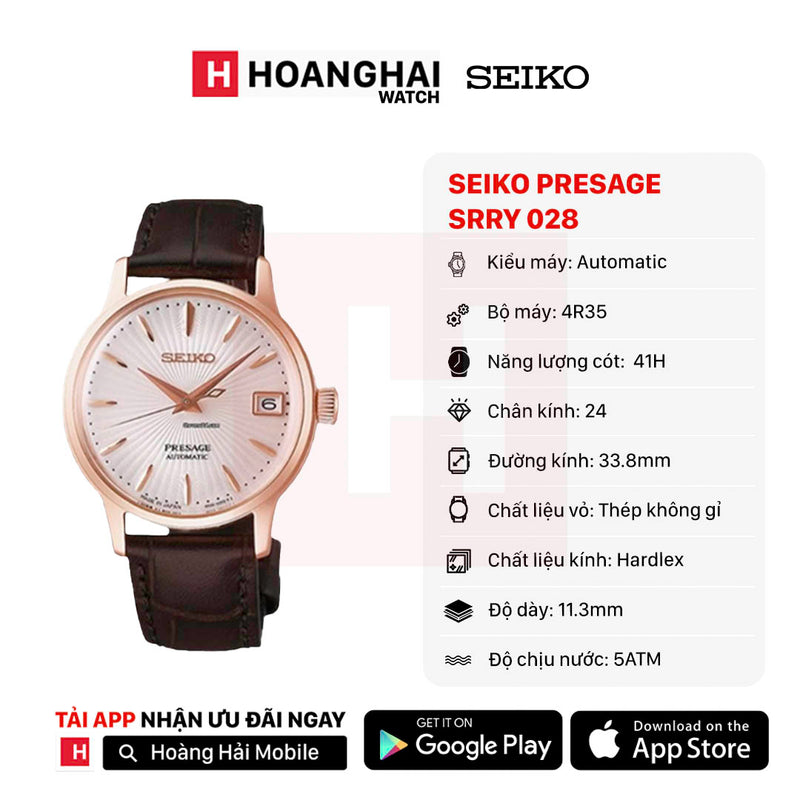 Đồng hồ cơ Seiko Presage SRRY028