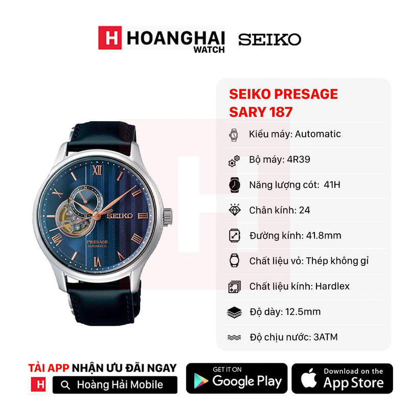 Đồng hồ cơ Seiko Presage SARY187