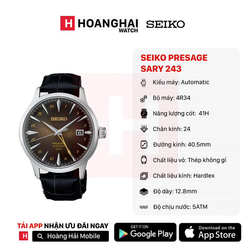 Đồng hồ cơ Seiko Pressage SARY243