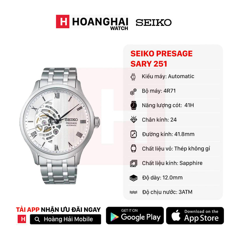 Đồng hồ cơ Seiko Pressage SARY251