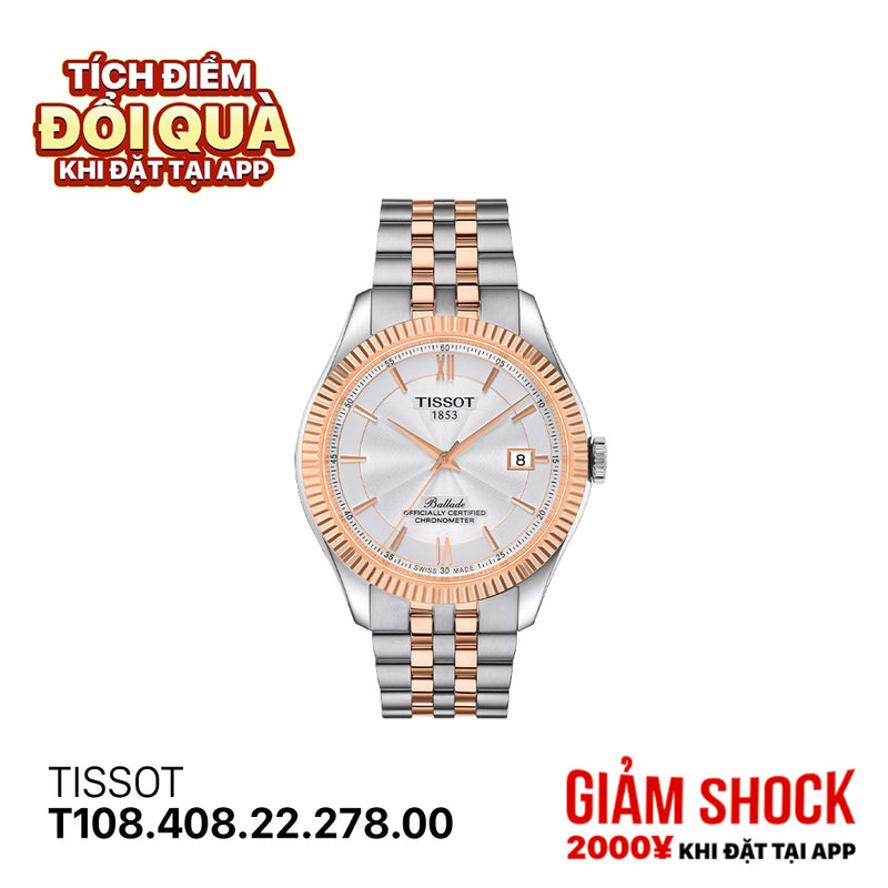 Đồng hồ cơ TISSOT Ballade T108.408.22.278.00