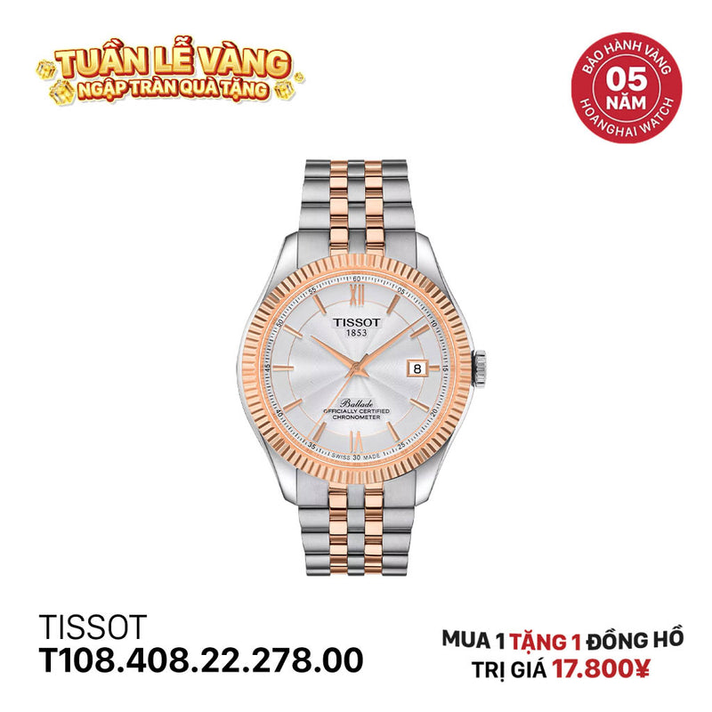 Đồng hồ cơ TISSOT Ballade T108.408.22.278.00