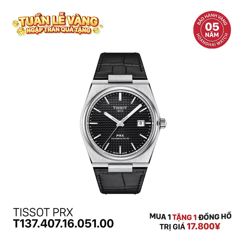 Đồng hồ cơ TISSOT PRX T137.407.16.051.00
