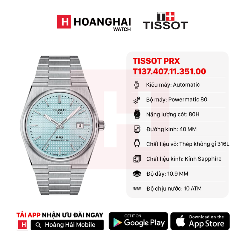 Đồng hồ cơ TISSOT Tiffany T137.407.11.351.00 - Sắp về hàng