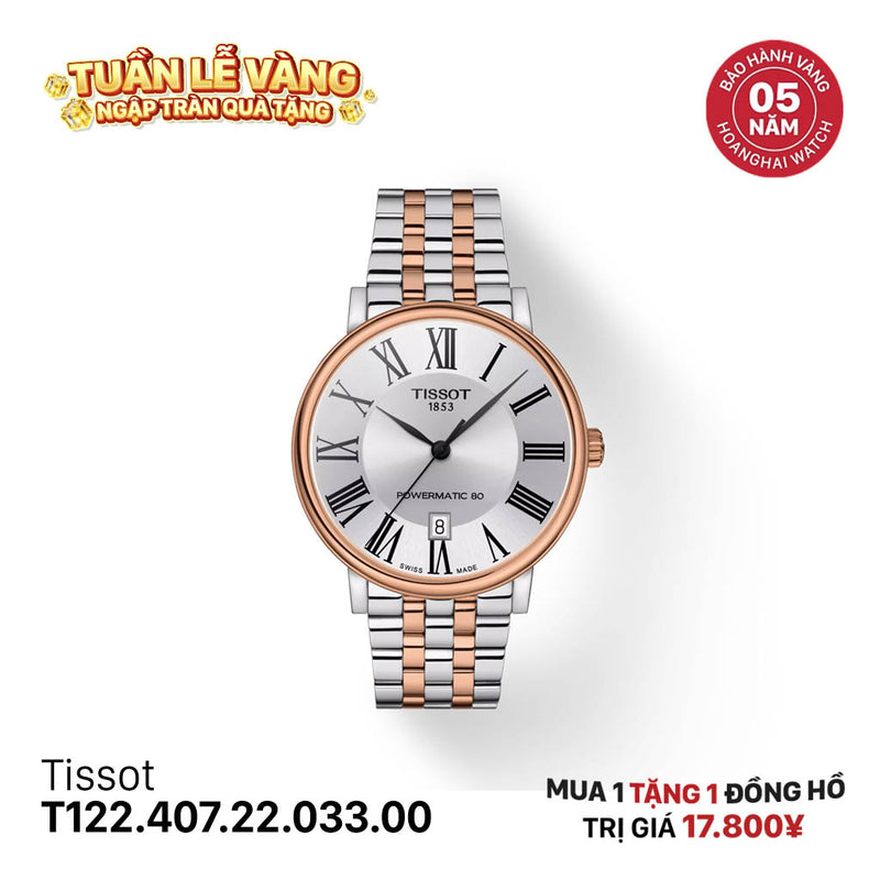 Đồng hồ cơ Tissot Carson Premium T122.407.22.033.00