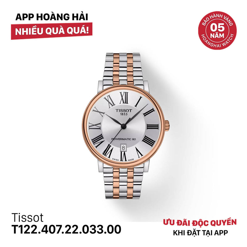 Đồng hồ cơ Tissot Carson Premium T122.407.22.033.00