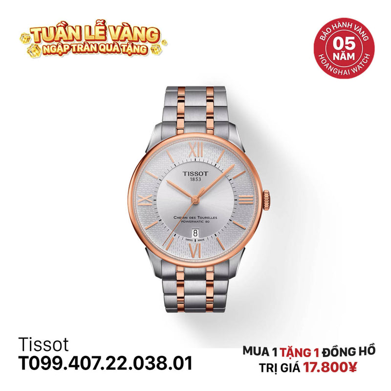 Đồng hồ cơ Tissot Chemin des Tourelles T099.407.22.038.01