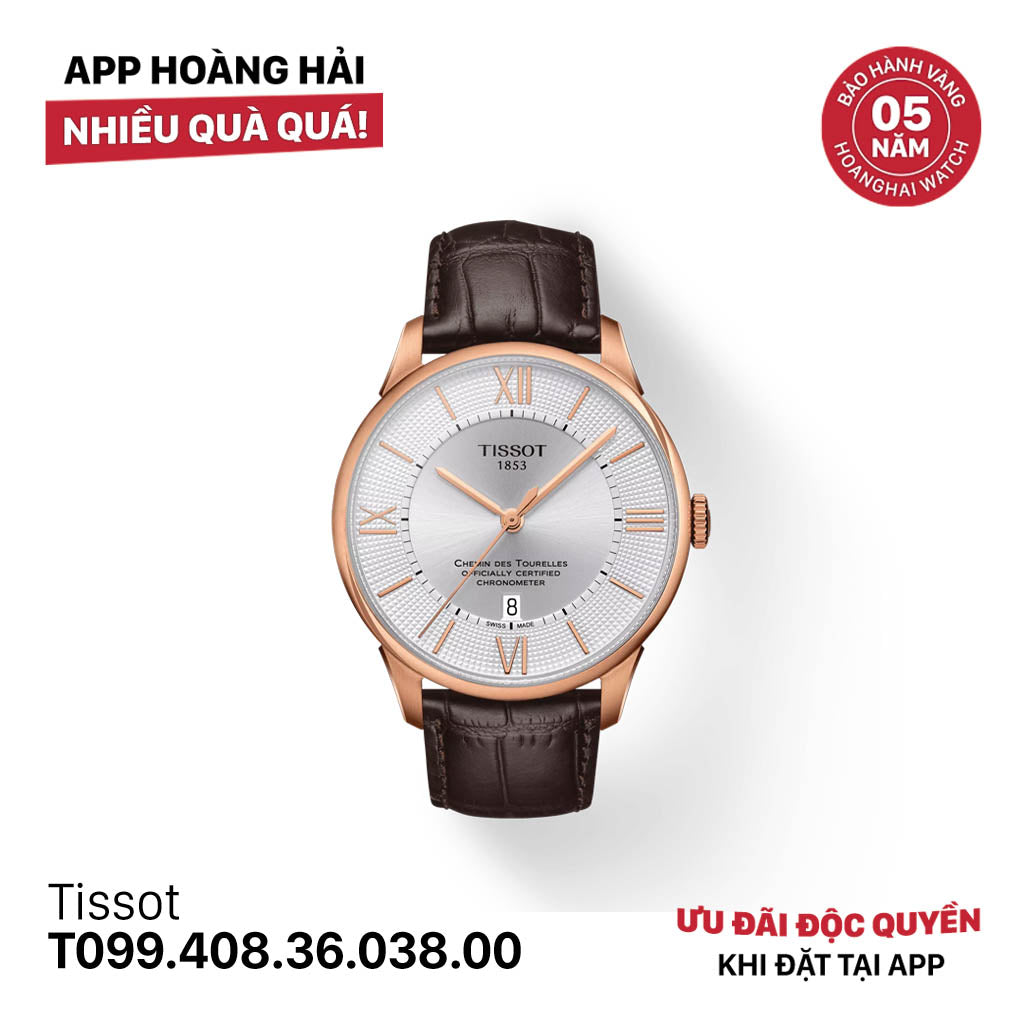 Đồng hồ cơ Tissot Chemin des Tourelles T099.408.36.038.00
