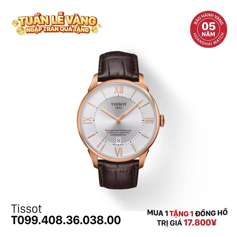 Đồng hồ cơ Tissot Chemin des Tourelles T099.408.36.038.00