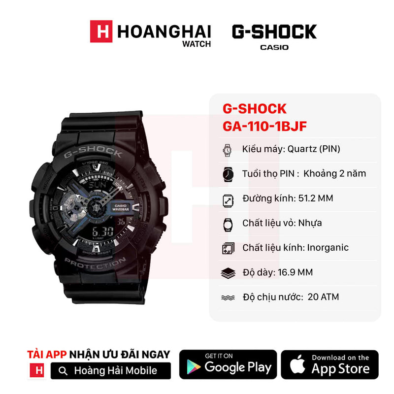 Đồng hồ pin G-Shock 110 Series GA-110-1BJF