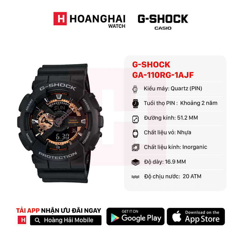 Đồng hồ pin G-Shock 110 Series GA-110RG-1AJF