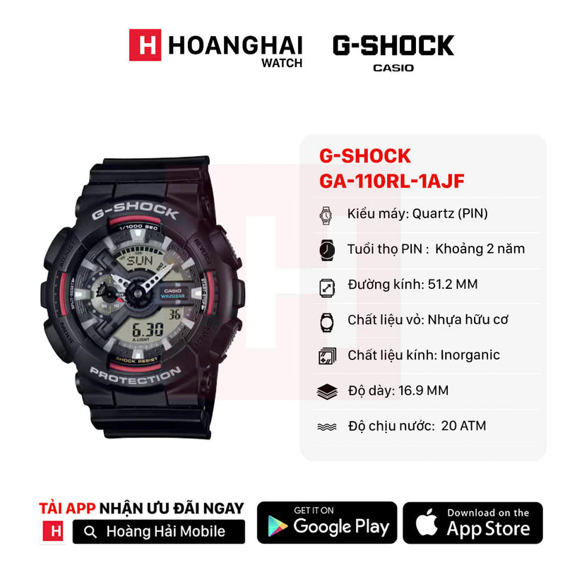 Đồng hồ pin G-Shock 110 Series GA-110RL-1AJF