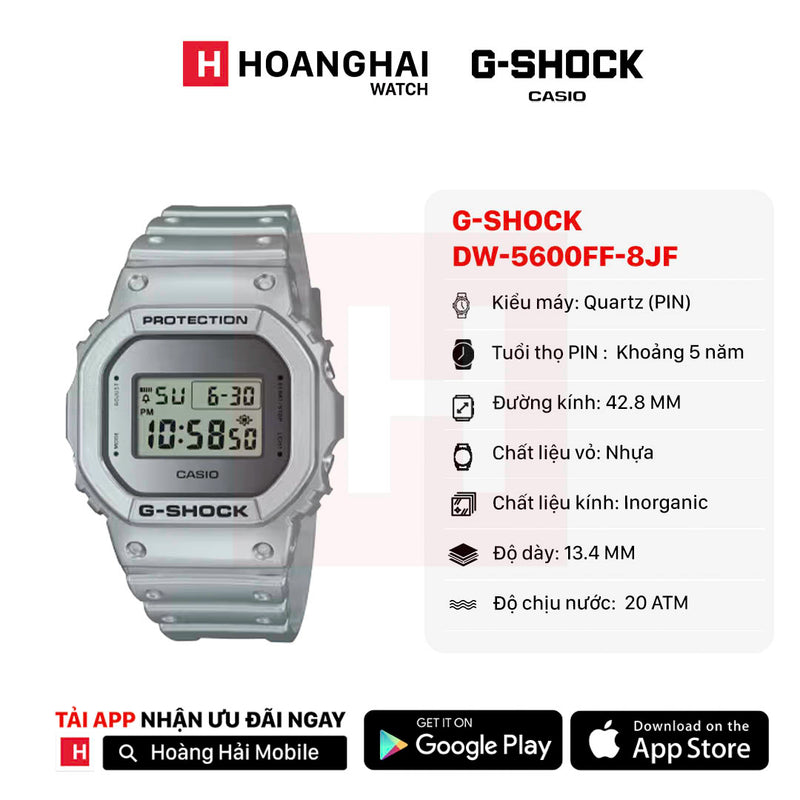 Đồng hồ pin G-Shock 5600 Series DW-5600FF-8JF