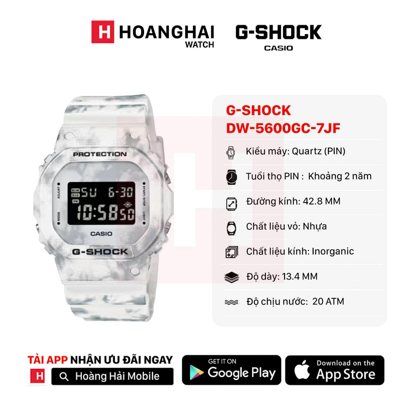 Đồng hồ pin G-Shock 5600 Series DW-5600GC-7JF