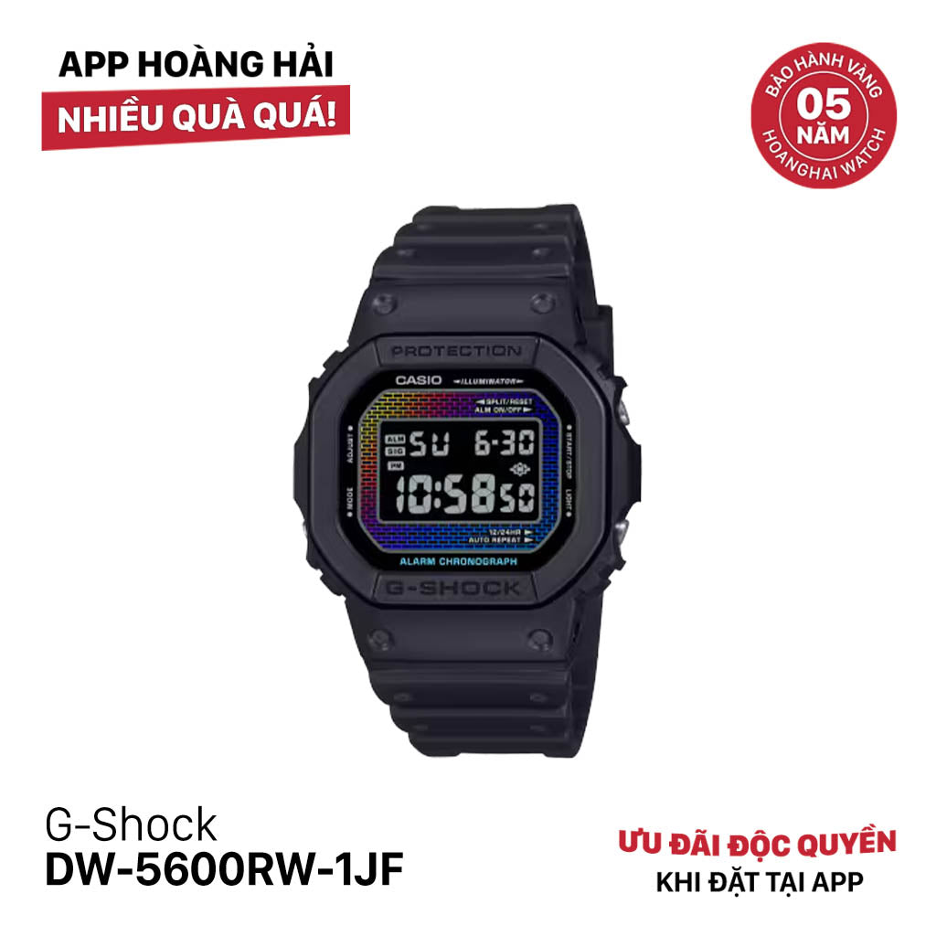 Đồng hồ pin G-Shock 5600 Series DW-5600RW-1JF