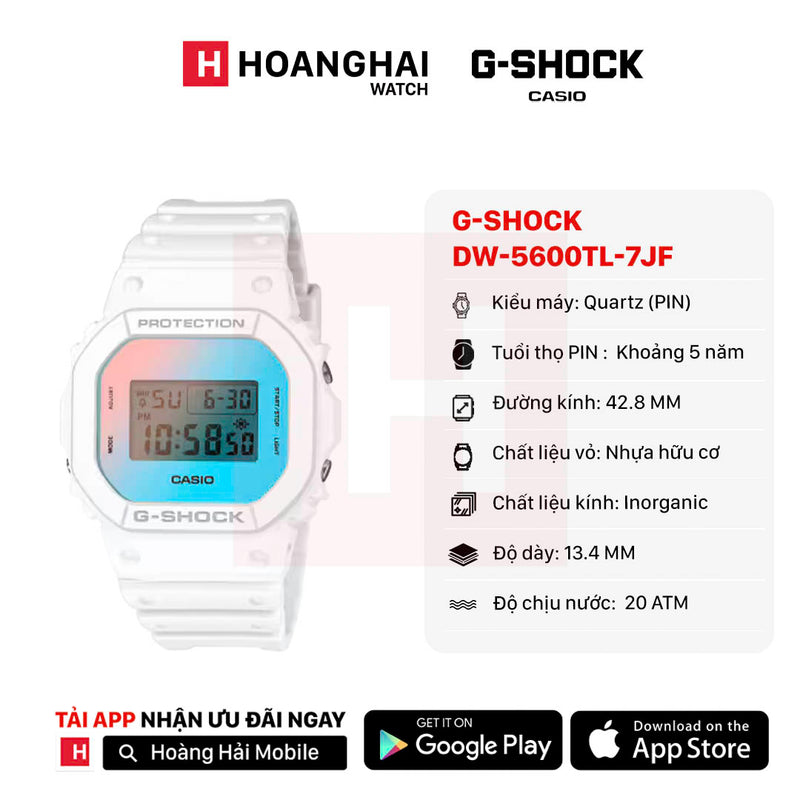 Đồng hồ pin G-Shock 5600 Series DW-5600TL-7JF