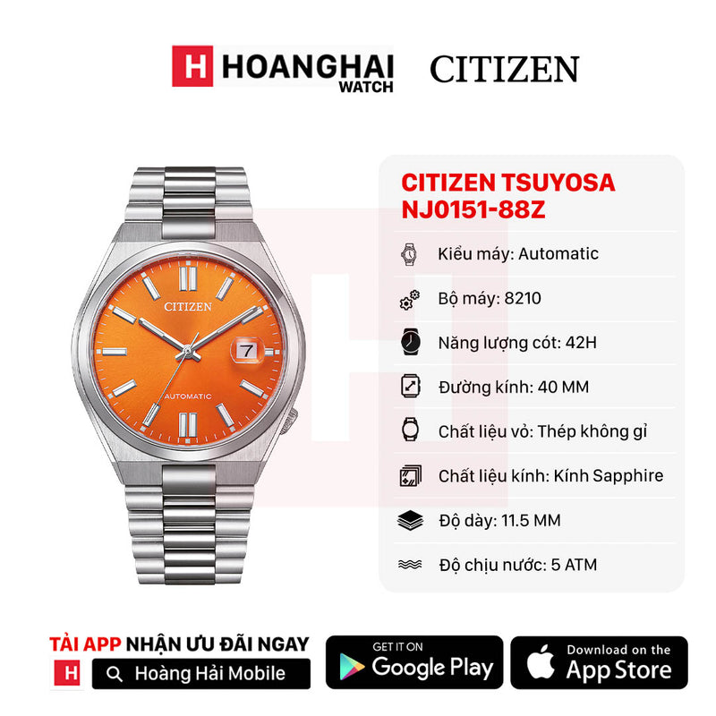 Đồng hồ cơ Citizen Tsuyosa NJ0151-88Z