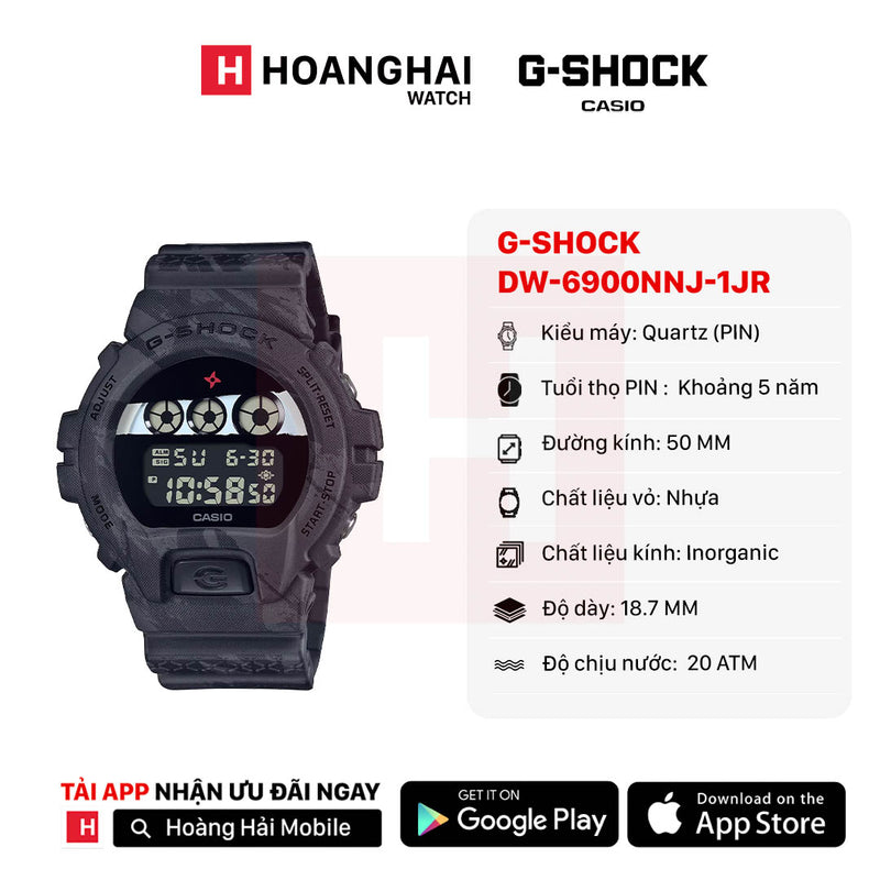 Đồng hồ pin G-SHOCK 6900 Series DW-6900NNJ-1JR