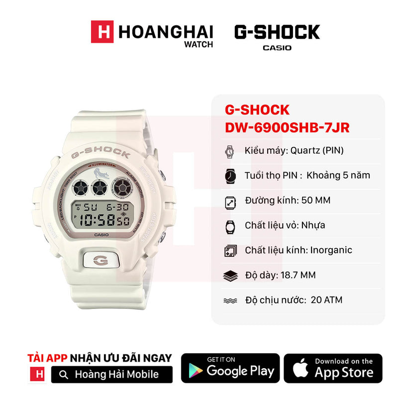 Đồng hồ pin G-SHOCK 6900 Series DW-6900SHB-7JR