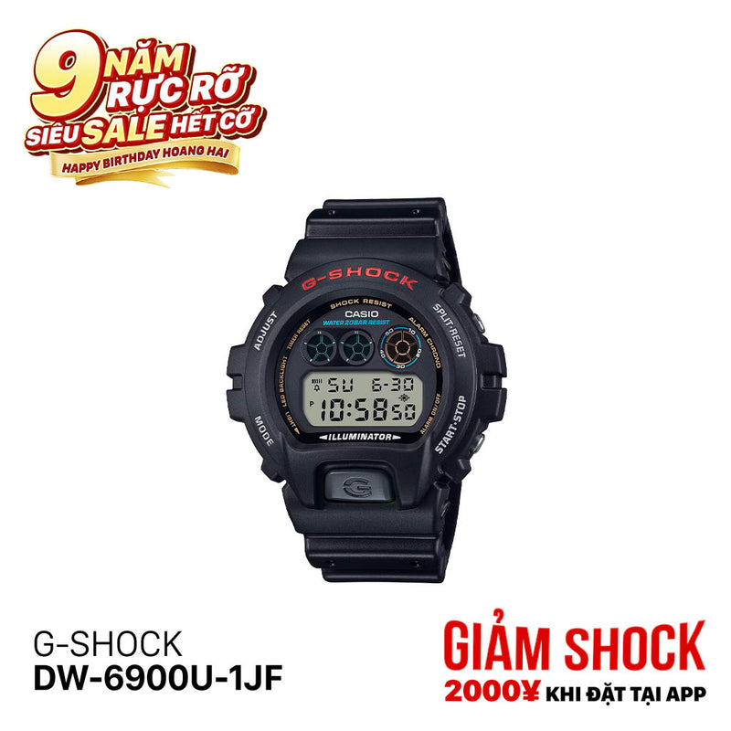 Đồng hồ pin G-SHOCK 6900 Series DW-6900U-1JF