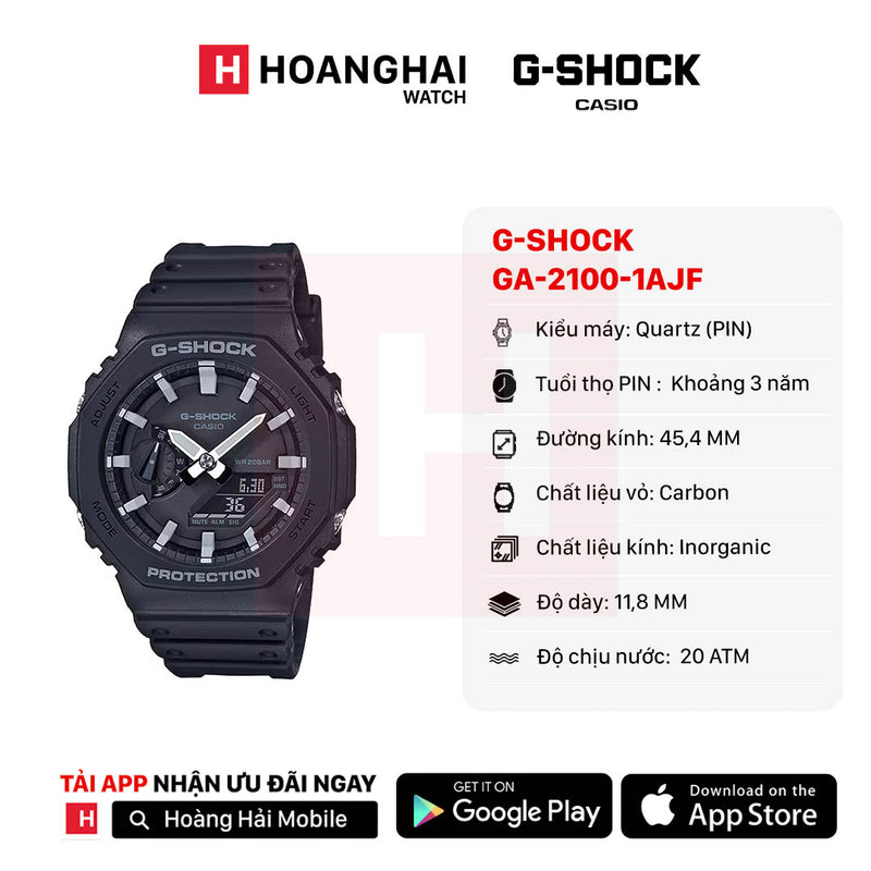 Đồng hồ pin G-SHOCK GA-2100-1AJF