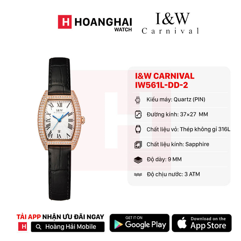 Đồng hồ pin nữ I&W Carnival IW561L-DD-2