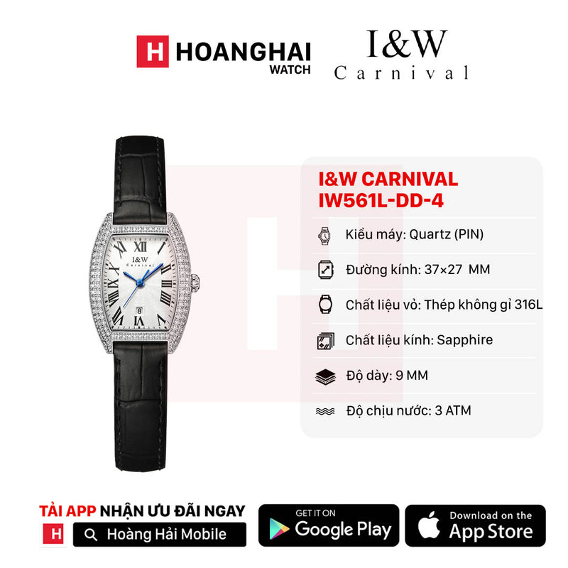 Đồng hồ pin nữ I&W Carnival IW561L-DD-4